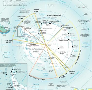 Bazy i roszczenia terytorialne na Antarktydzie