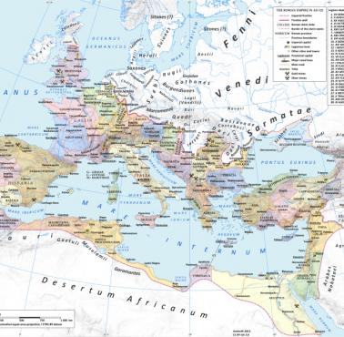 Prowincje starożytnego Rzymu w 125 roku n.e.