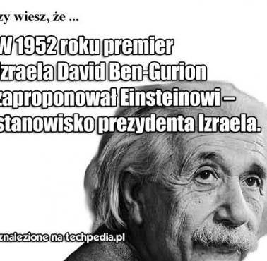 Einstein prezydentem Izraela?