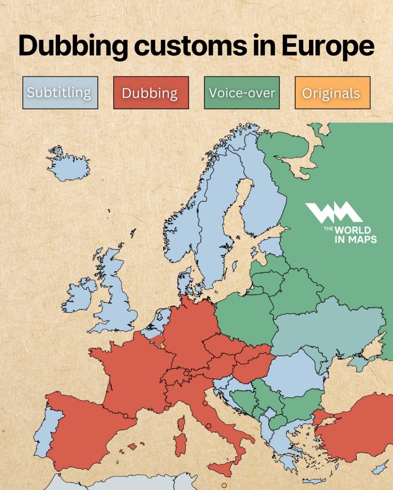 Dubbingowanie w Europie