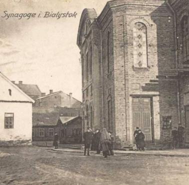 27 VI 1941 Niemcy spalili Wielką Synagogę w Białymstoku, wraz ze spędzonymi do niej Żydami. W sumie zginęło ok. 2 tys Żydów
