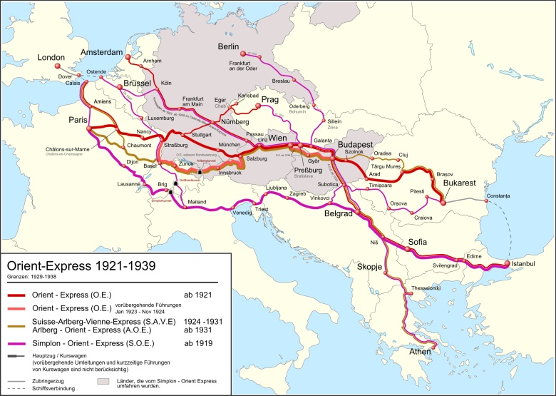 Trasa Orient Expressu 1919-1921