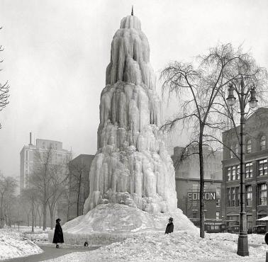 Zamarznięta fontanna, Detroit, 1917