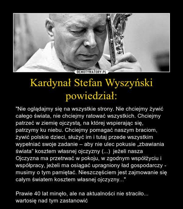 Kardynał Stefan Wyszyński ....