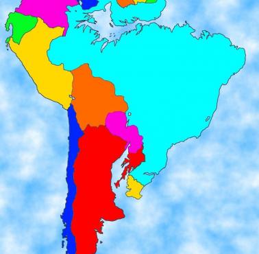 Jak będzie wyglądać mapa Ameryki Południowej po roztopieniu się lodu