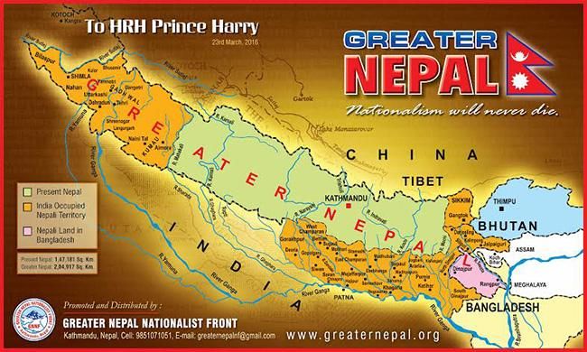 Mapa Wielkiego Nepalu