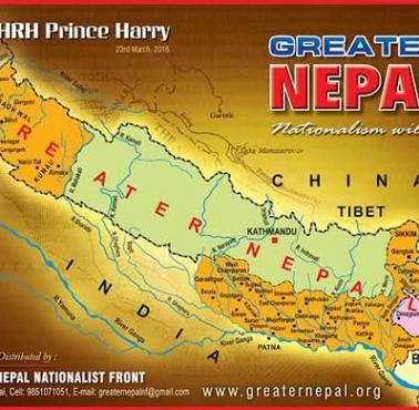 Mapa "Wielkiego Nepalu"