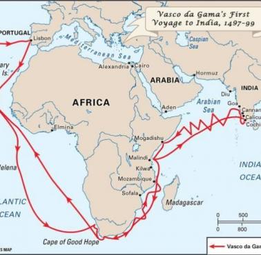 Vasco da Gama i jego podróż do Indii 1497-1499