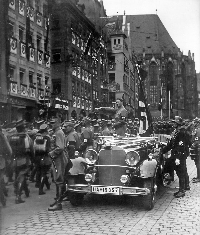 Hitler na paradzie w Norymberdze, wrzesień 1935