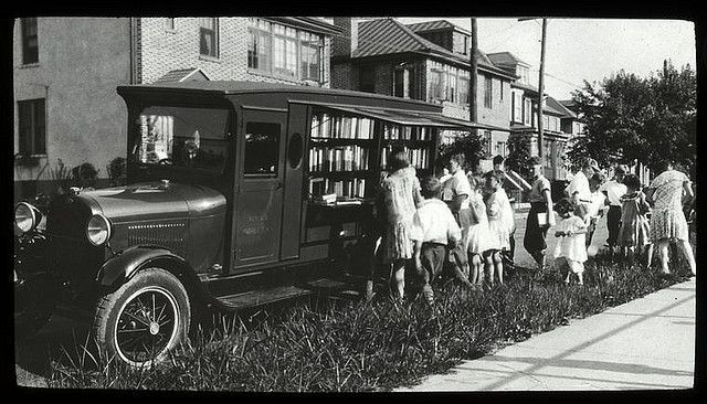 Samochód biblioteka, Bronx, Nowy Jork, 1935