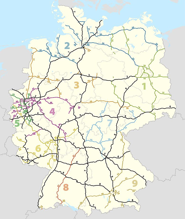 Sieć niemieckich autostrad