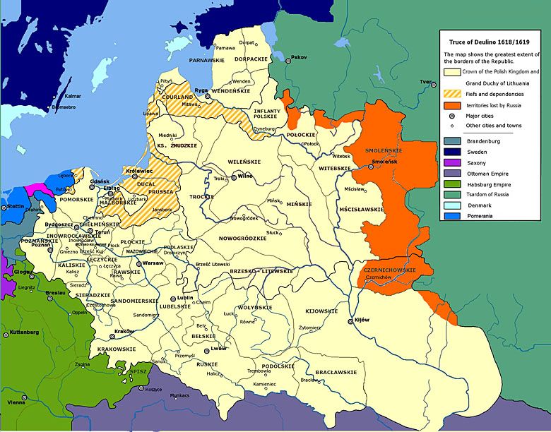 I RP u szczytu potęgi po rozejmie w Dywilinie, 1618-1619