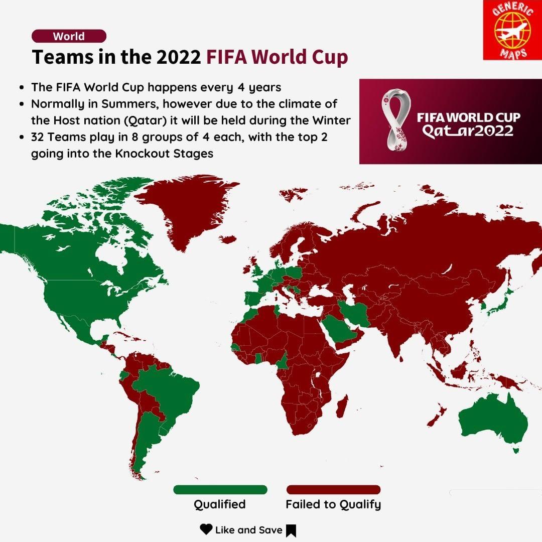 Drużyny biorące udział (zakwalifikowały się) w Mistrzostwach Świata w piłce nożnej FIFA 2022
