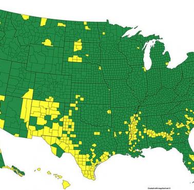 Hrabstwa USA o białej populacji 50% lub więcej