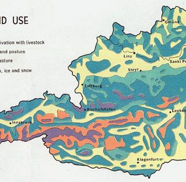 Użytkowanie terenu w Austrii w 1969 roku