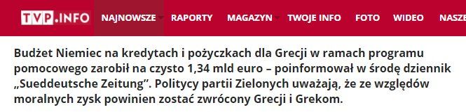 Pomoc dla Grecji?