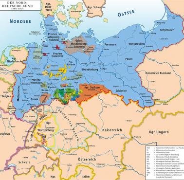 Konfederacja Północno-Niemiecka do czasu powstania II Rzeszy 1866-1871