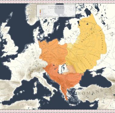 Plemiona słowiańskie we wczesnym średniowieczu 600-900 rok n.e.