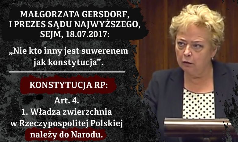 Tragiczny poziom edukacji w Polsce, I prezes SN prof. M. Gersdorf nie zna fundamentów demokratycznego państwa prawa