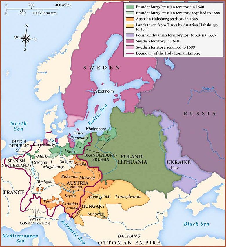 Europa w połowie XVII wieku