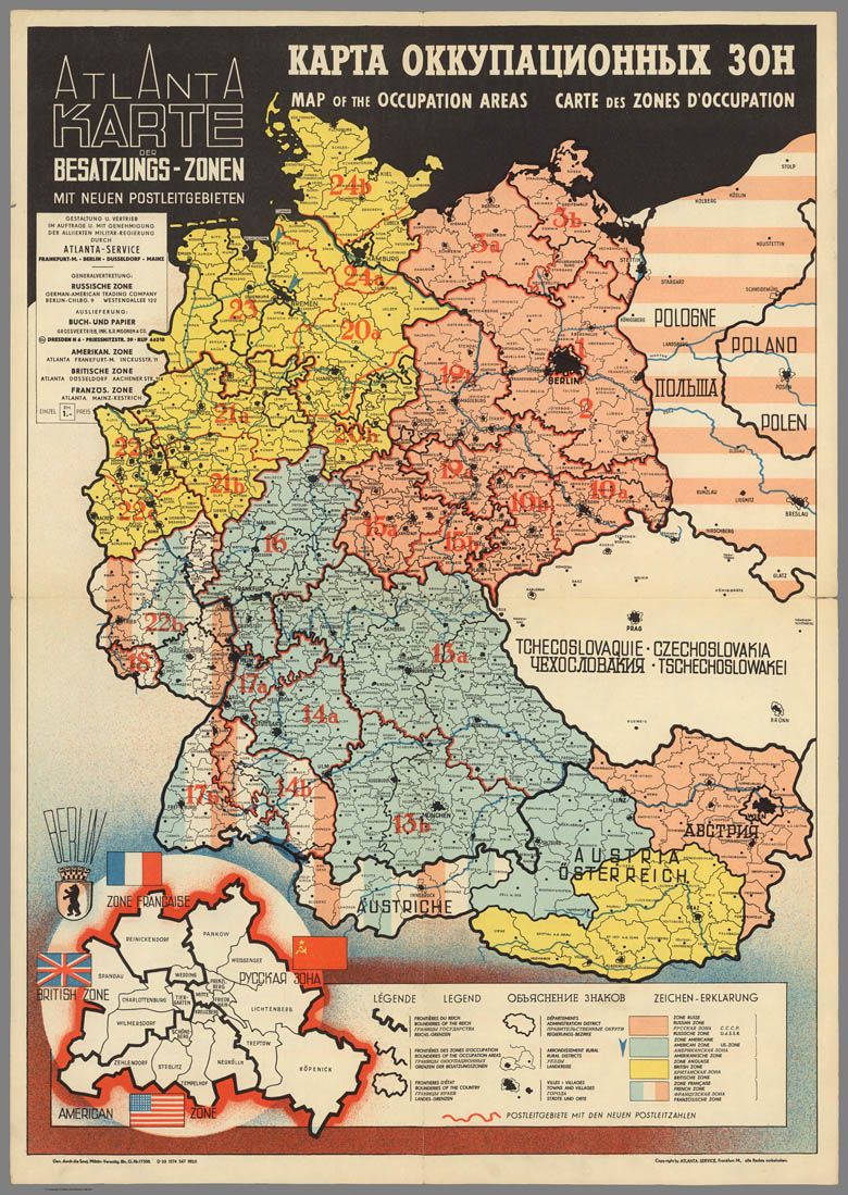 Strefy okupacyjne Niemiec, 1946