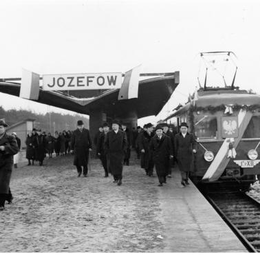 Uroczystość na stacji w Józefówie, 1936