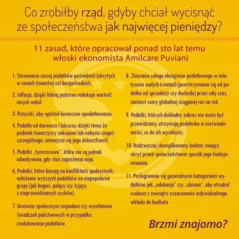 Co zrobiłby rząd, gdyby chciał wycisnąć ze społeczeństwa jak najwięcej pieniędzy?