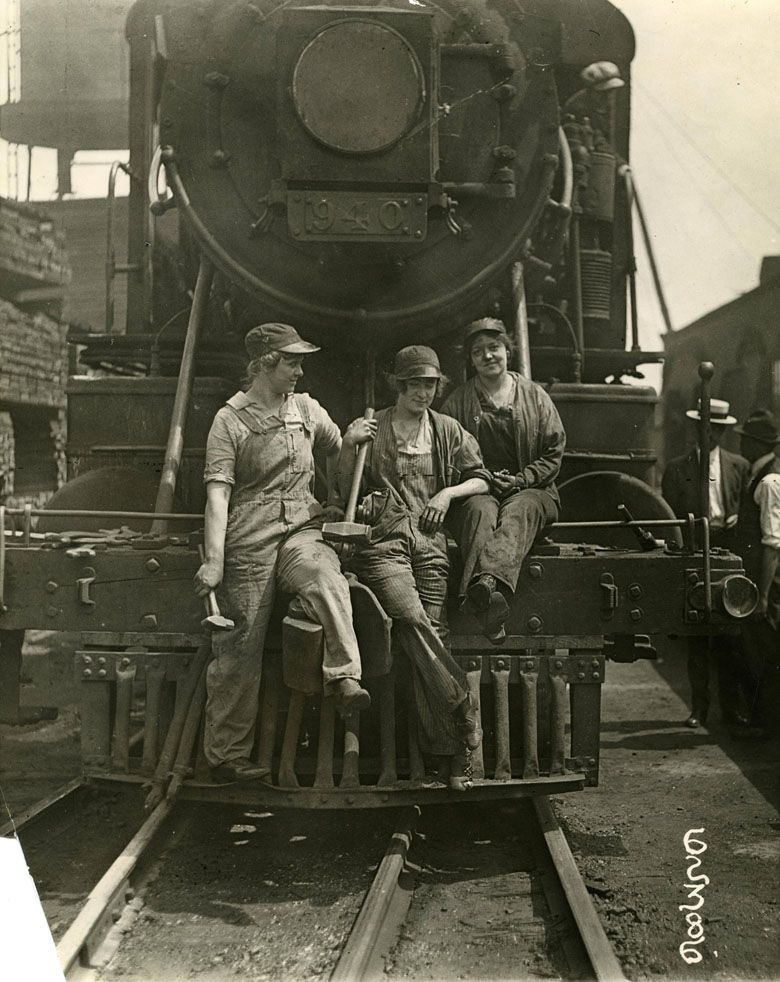 Mężczyźni na froncie kobiety do pracy, I wojna światowa, 1918