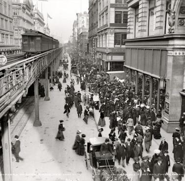 Kupujący na nowojorskiej Szóstej Alei, 1903