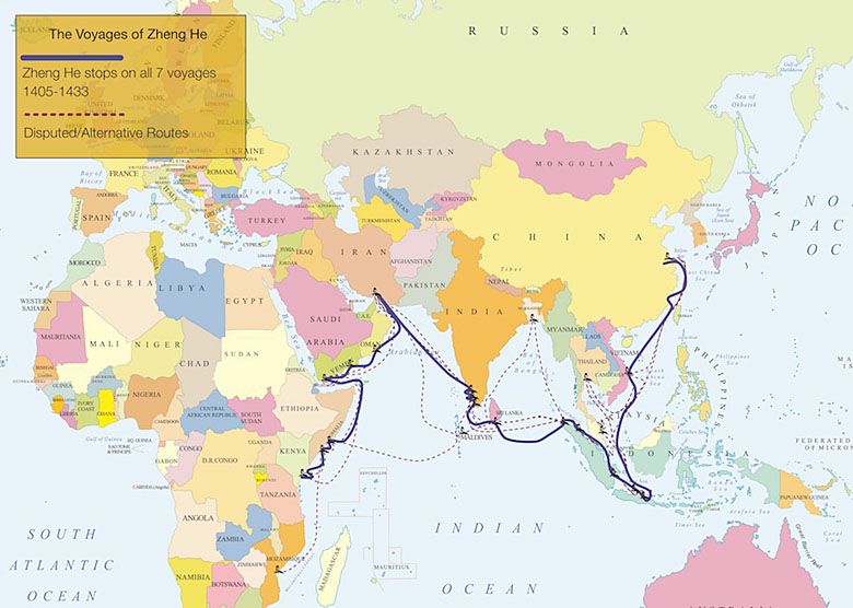 Wyprawy chińskiego podróżnika Zheng He w latach 1405-1433