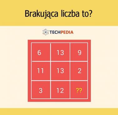 Brakująca liczba to?