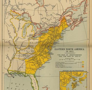 Mapa USA z 1812 roku