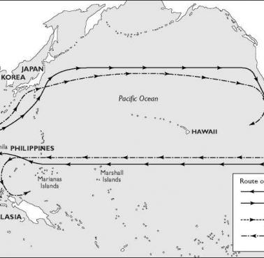 Połączenie hiszpańskich kolonii z Chinami, trasa Manila - Acapulco