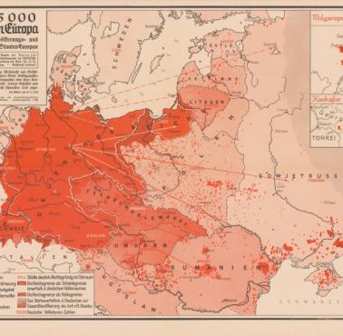 Skupiska ludności niemieckiej w Europie w 1938 roku