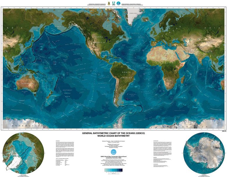 Reliefowa mapa świata