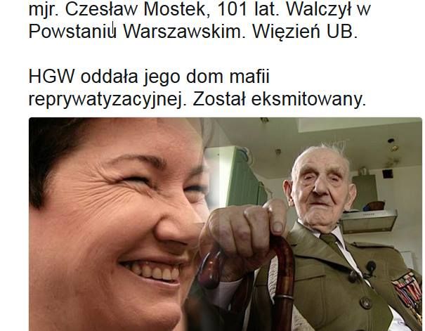 Złodziejska reprywatyzacja w W-wie