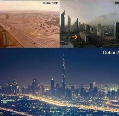 Dubaj w roku 1991, 2005 i 2012