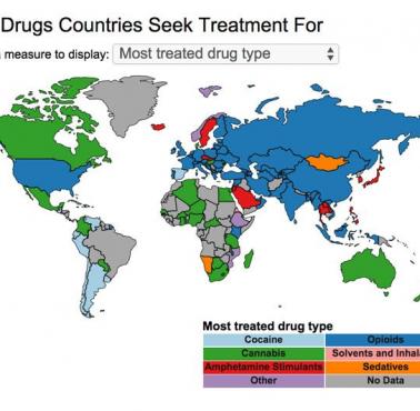 Najpopularniejsze narkotyki i ich leczenie w poszczególnych państwach świata