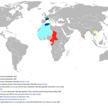 Francja i jej terytoria zamorskie w latach kolaboracji z III Rzeszą, 1941-44