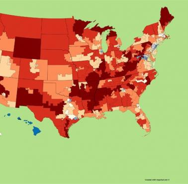 Populacja ludności azjatyckiej w USA