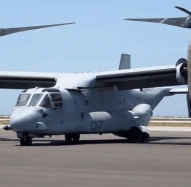 Bell-Boeing V-22 Osprey – amerykański zmiennopłat wielozadaniowy podczas składania/rozkładania (wideo)