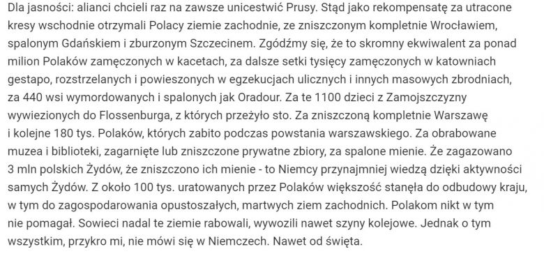 Tak o zobowiązaniach Niemiec wobec Polski Stefan Bratkowski pisał we Wprost, 27 czerwca 2004