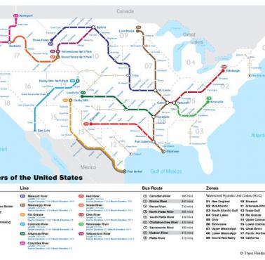 Główne szlaki śródlądowe USA