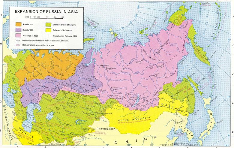 Ekspansja Moskwy (Rosji) w Azji od 1533 roku