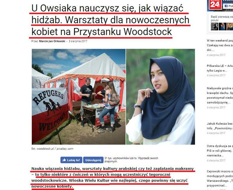 Polityka i Przystanek Woodstock