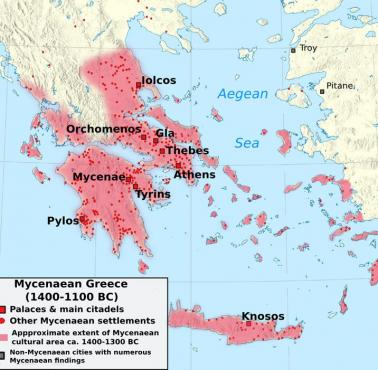 Grecja w czasach mykenańskich (1400-1100 p.n.e.)