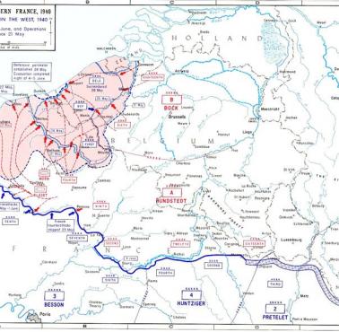 Ewakucja Dunkierki (operacja Dynamo), w dniach od 26 maja do 4 czerwca 1940 roku