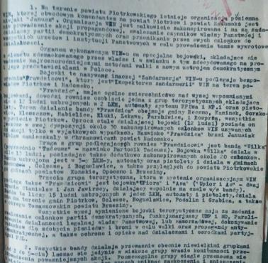 Sprawozdania kpt.W.Jaruzelskiego (późniejszego autora puczu wojskowego) z krwawych wypraw na żołnierzy AK, NSZ i WiN, 1946