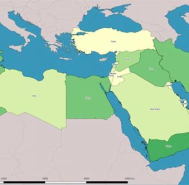 Analfabetyzm na Bliskim Wschodzie (dane CIA)