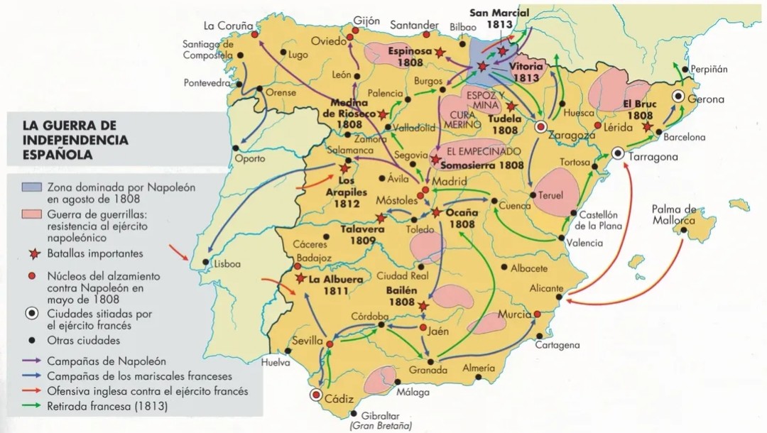 Kampania Napoleona na Półwyspie Iberyjskim (Hiszpania, Portugalia), 1808-1813